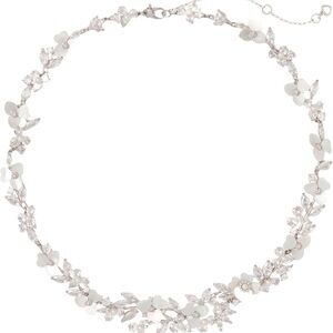Kate Spade Precious Pansy Statement Necklace - Pearl and CZ
